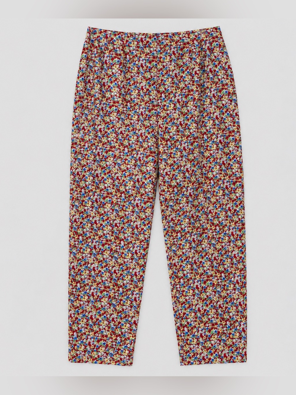 Vintage 90s Susan Bristol American Pie Floral Pants 16 Cottage Cotton New